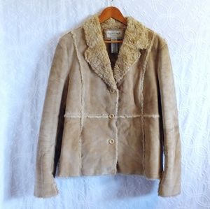 Sonoma tan leather coat